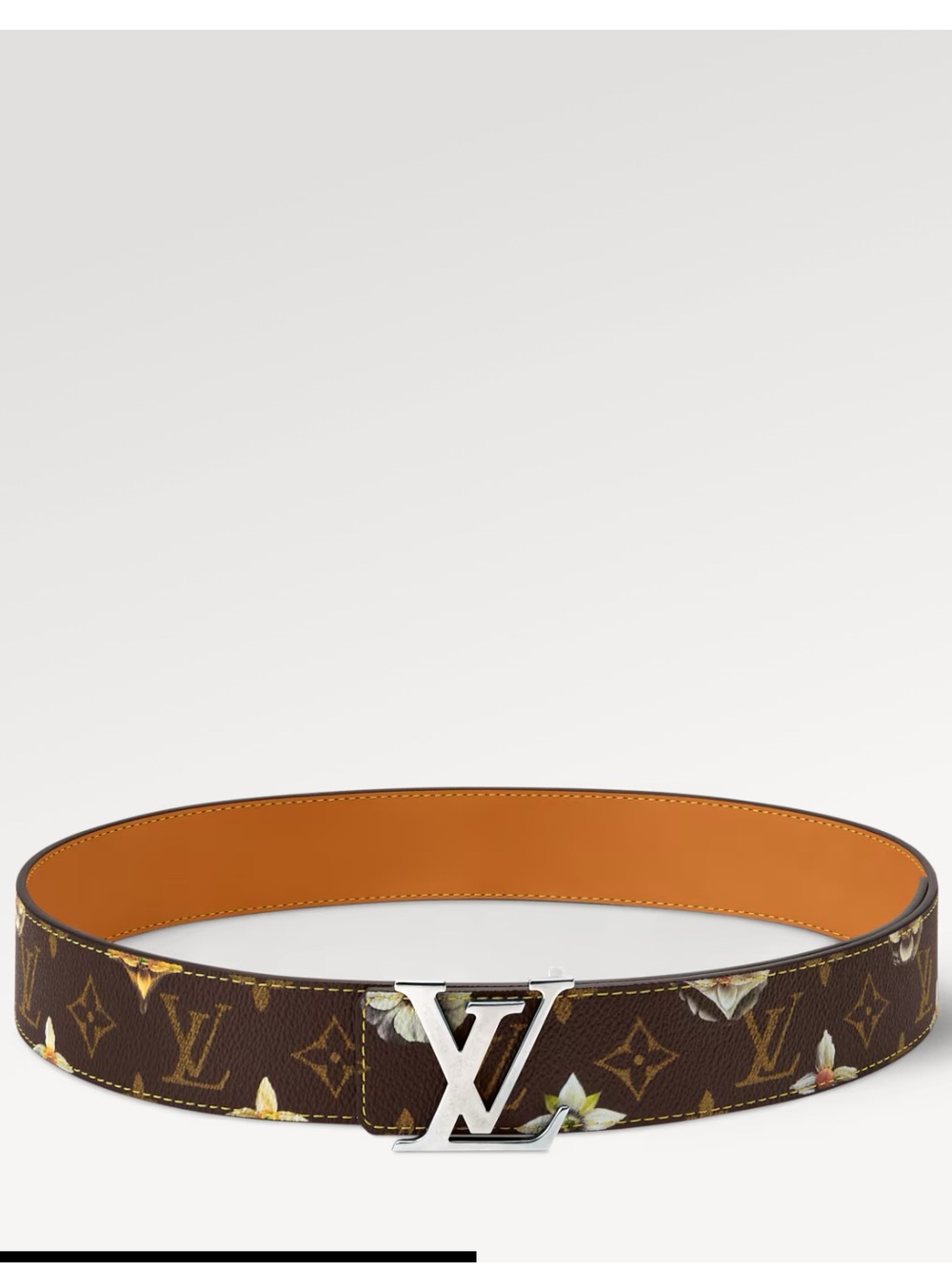 New LV Initiales Monogram Flower 40mm belt size 90